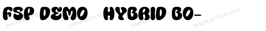 FSP DEMO   Hybrid Bo字体转换